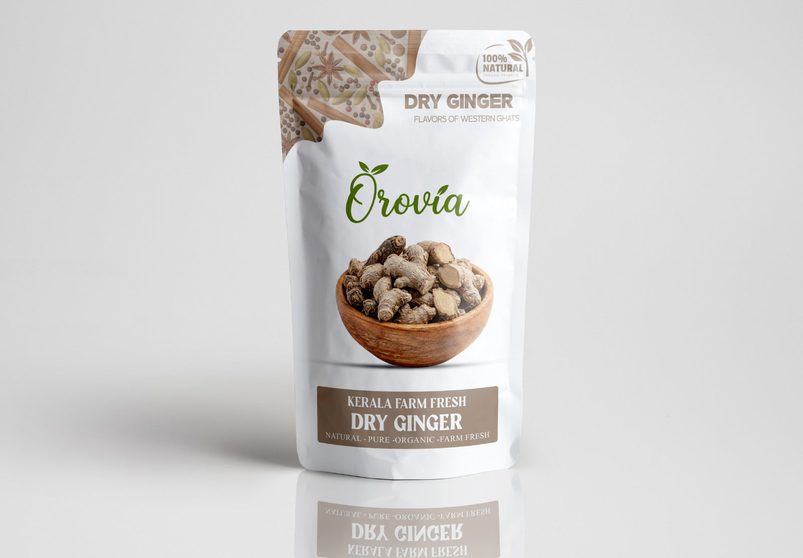 ELA Spices Premium Dry Ginger (Sonth/Chukku) Whole & Natural – Aromatic, Pure Dried Ginger for Tea, Herbal Drinks, Cooking, Baking & Traditional Recipes