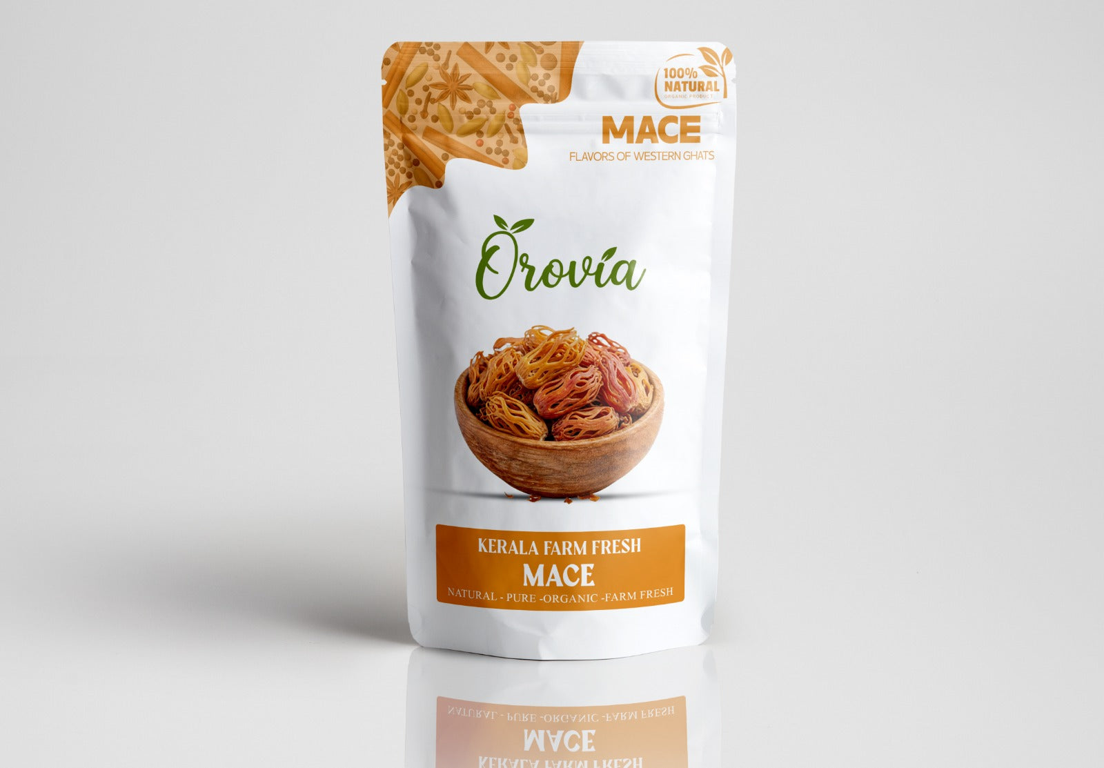 ELA Spices Premium Mace (Javitri) Whole Spice – Naturally Aromatic, Handpicked & Pure Mace Blades for Biryani, Curries, Baking & Gourmet Cooking 100gm