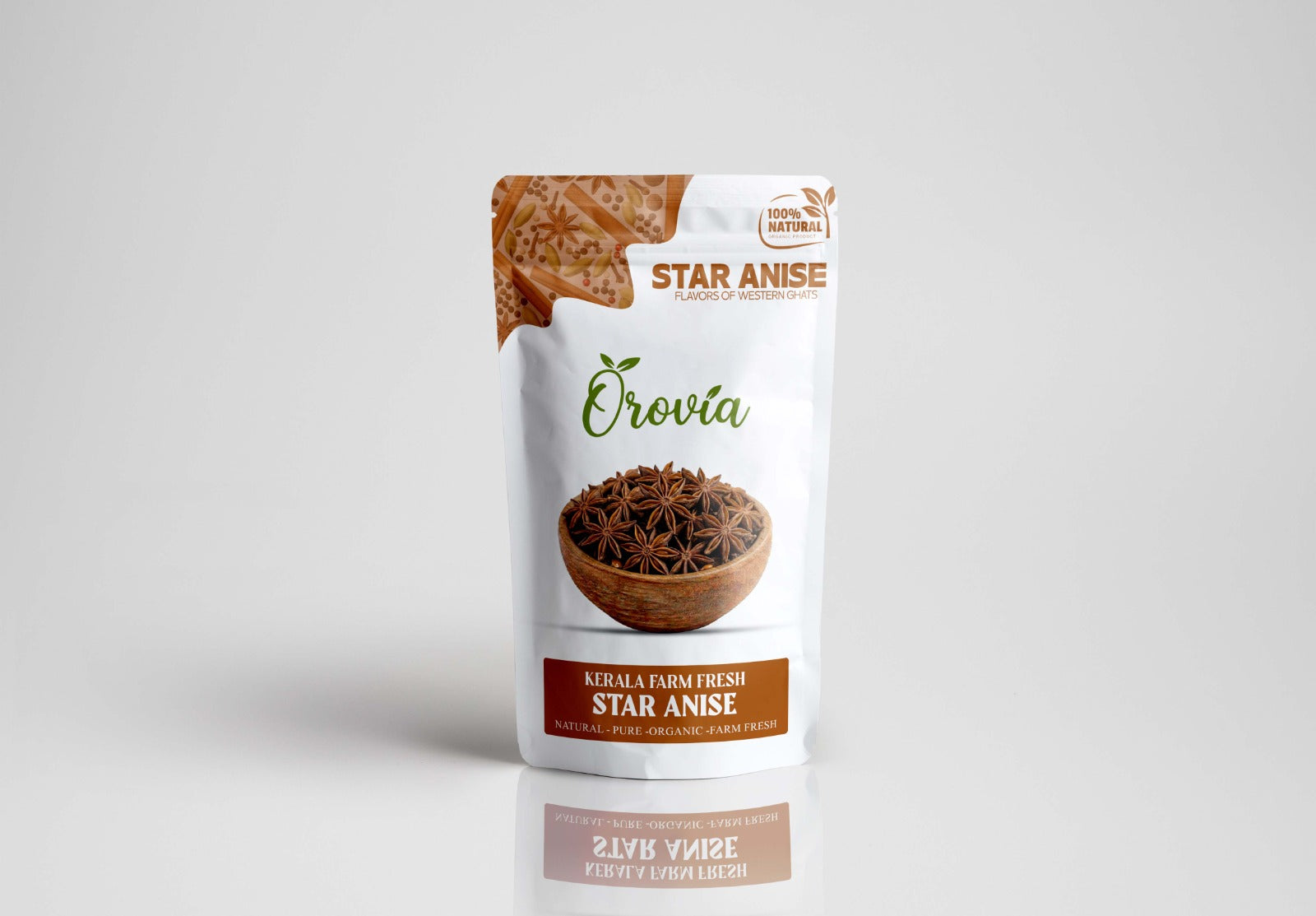 ELA Spices Premium Star Anise (Chakra Phool) Whole Spice – Naturally Aromatic, Handpicked & Pure for Biryani, Curries, Tea, Baking & Gourmet Cooking